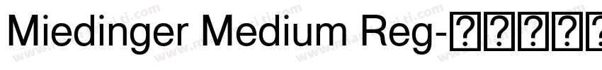 Miedinger Medium Reg字体转换